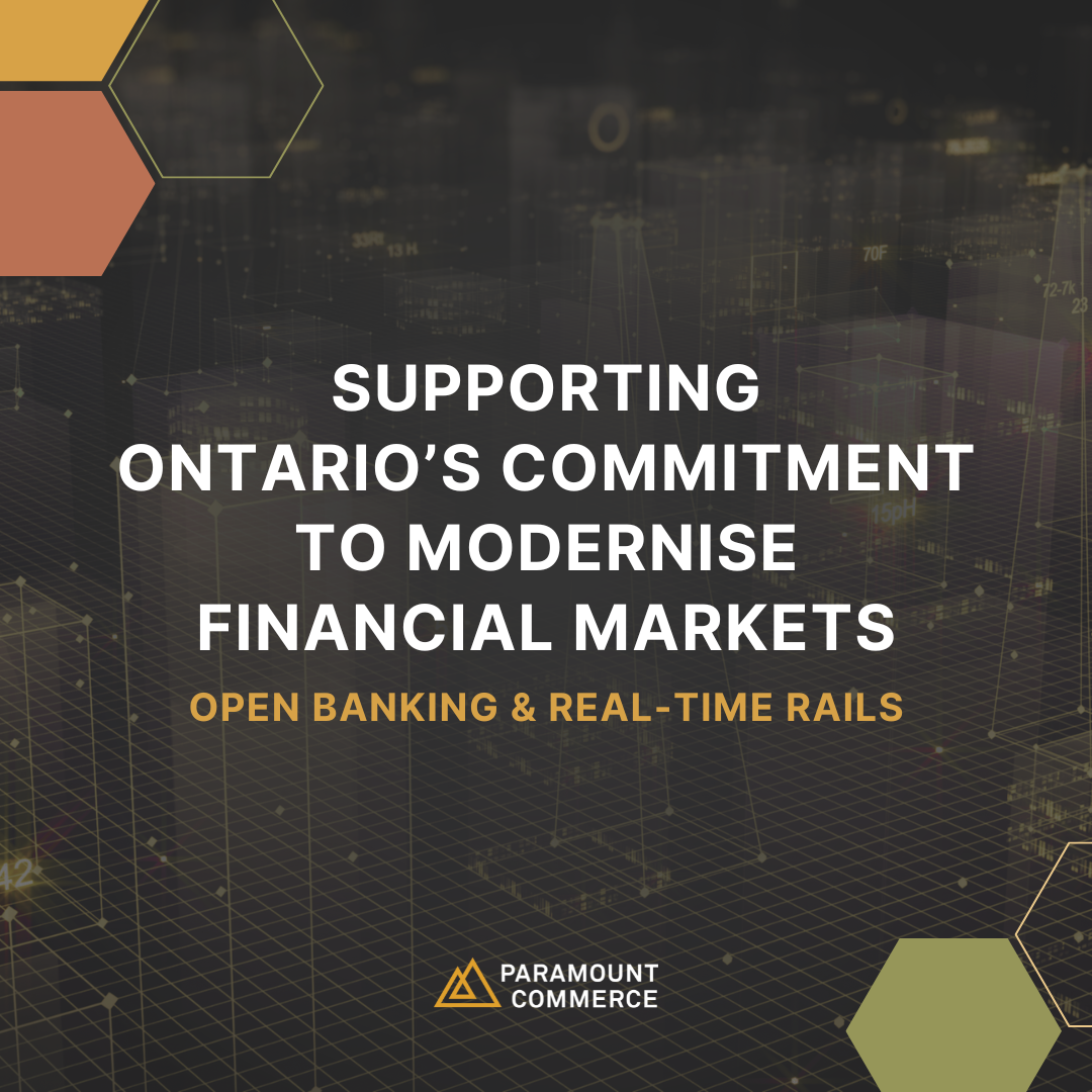 SUPPORTING ONTARIO’S COMMITMENT TO MODERNISE FINANCIAL MARKETS (1)